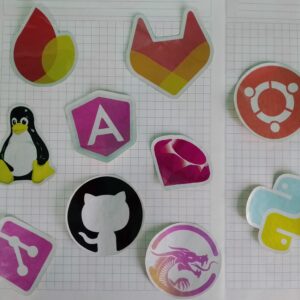Stickers Tech "Reflective Dev Edition" (10 piezas)