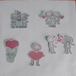 Set de Stickers "Love & Smiles" (10 piezas)