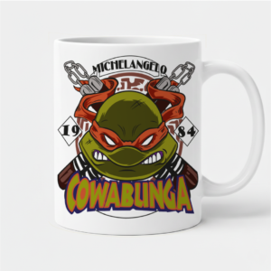 Taza Michelangelo "Cowabunga" - 1984 Vintage Edition